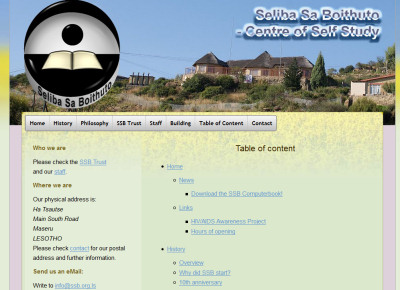 seliba Sa Boithuto web site image