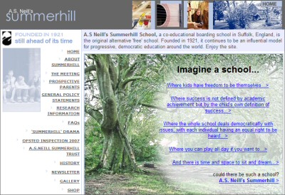 Summerhill School web site